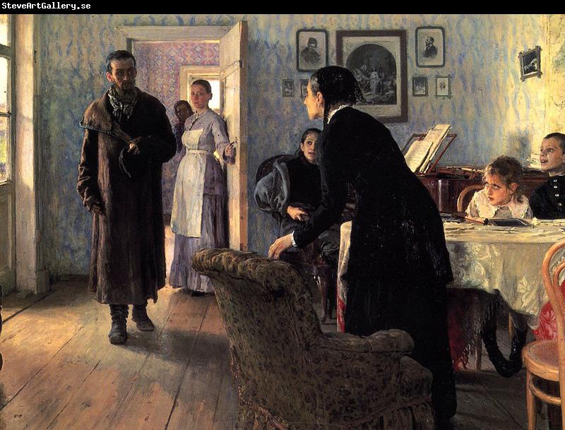 Ilya Repin Unexpected Visitors or Unexpected return